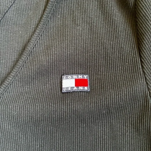 Tommy Hilfiger Black Short Sleeve Fitted Bodysuit - Picture 6 of 8